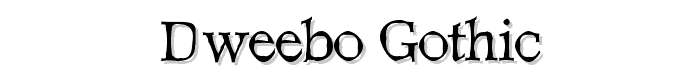 Dweebo Gothic font